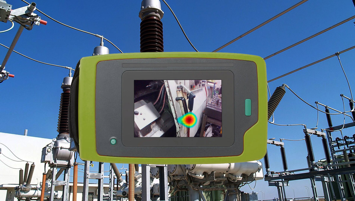 Detectordevice_overlay Applied Leak Seal Scanner Device overlay on image of substation